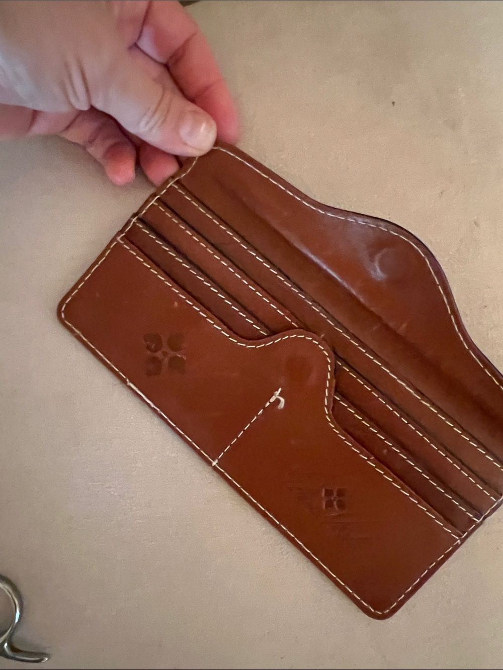 Patricia Nash leather credit card wallet - Picture 2 of 5